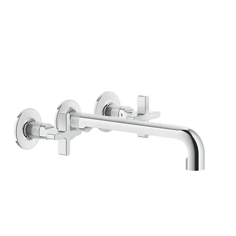 GESSI INCISO Встраиваемый смеситель для раковины на 3 отверстия с изливом 255-235мм (внешние части), цвет: хром