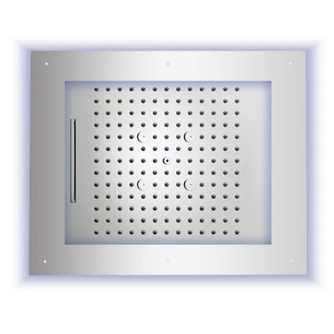Bossini Frame Multifunctions Верхний душ 600x500мм 3 режима (тропический душ, каскад, туман), с функцией  хромотерапии по всему периметр цвет: хром