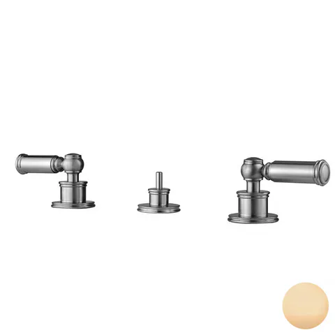 Bossini Liberty Смеситель для биде на 3 отверстия с заглушкой 1”1/4, цвет: Brushed bronze matt