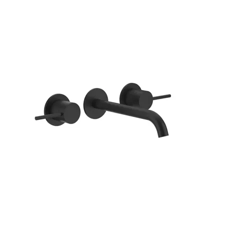 GESSI 316 Встраиваемый смеситель с изливом 200-180мм (внешние части), цвет:Black XL