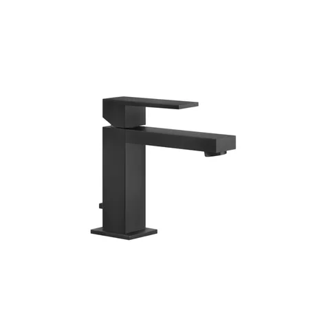 Gessi Rettangolo Смеситель для раковины на 1 отверстие с донным клапаном, цвет: черный