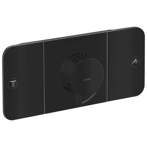 AX One Термостат для 2 потребителей, СМ, матовый черный