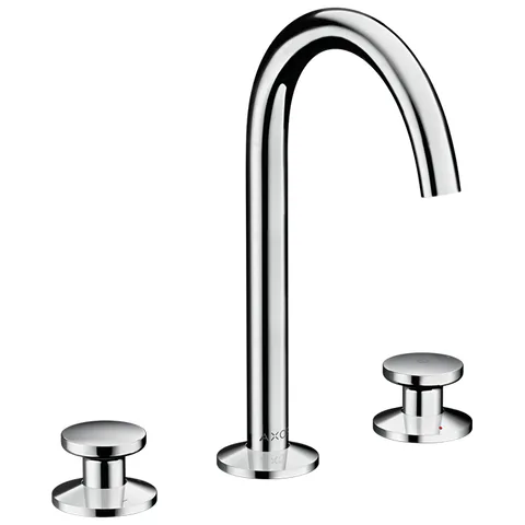 AX One Смеситель для раковины Select 170, на 3 отверстия, со сливом push-open, хром