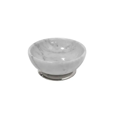 3SC Elegance MARMO Мыльница настольная, цвет: мрамор bianco carrara/хром