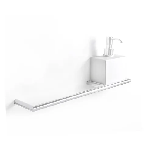 3SC Guy Полотенцедержатель и дозатор справа, подвесной, композит Solid Surface, цвет: белый матовый/белый матовый