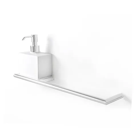 3SC Guy Полотенцедержатель и дозатор слева, подвесной, композит Solid Surface, цвет: белый матовый/белый матовый
