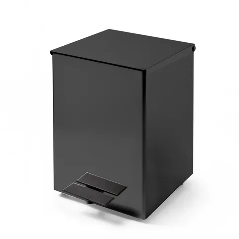 3SC Metal Quadra Ведро 5 л. 18x22xh26 см, с педалью, с крышкой и механизмом softclose,цвет: черный матовый