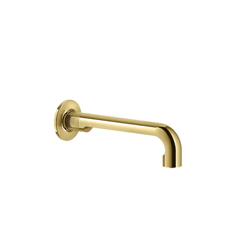 GESSI INCISO Настенный излив 210мм, на 1/2”, комбинируемый с удаленным управлением (не входит в комплект), цвет: золото