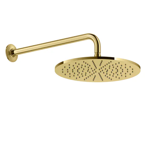GESSI INCISO Душевая головка настенная, шарнирная на 1/2”,  Ø300мм, цвет: золото