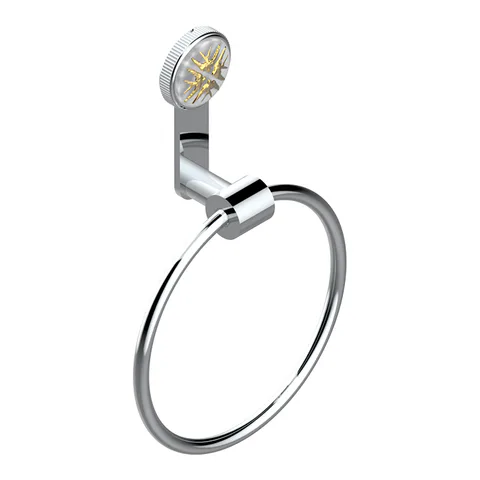 THG HIRONDELLES GOLD STAMPED Полотенцедержатель-кольцо, цвет хром