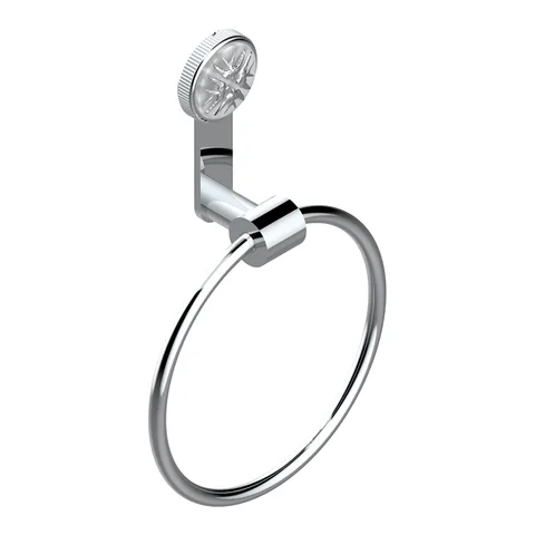THG HIRONDELLES PLATINUM STAMPED Полотенцедержатель-кольцо, цвет хром