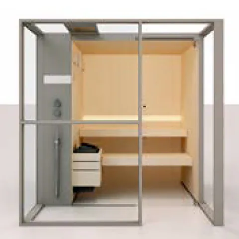 Effegibi Logica S Filo Сауна 214x250h217см, в нишу L.H., цвет: Stone
