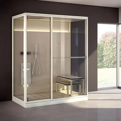 Effegibi Logica H Filo Сауна 214x250h217см, в нишу R.H., цвет: Soft Sand