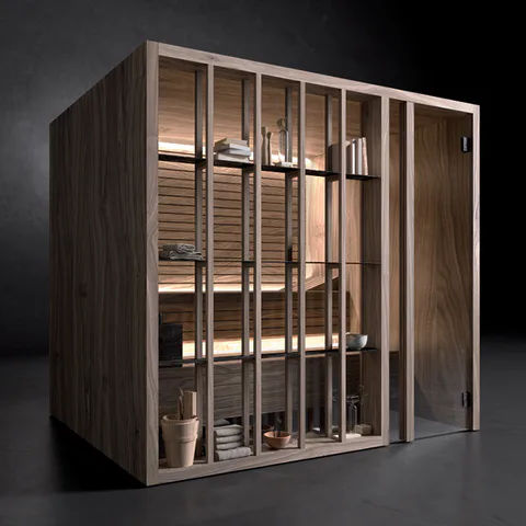 Effegibi Yoku S Shelf Био-Сауна 174x170h214см, DX, цвет: осина термообработанная
