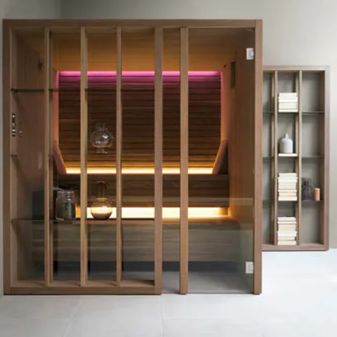 Effegibi Yoku S Shelf Сауна 202x180h214см, SX, цвет: термообработанная древесина