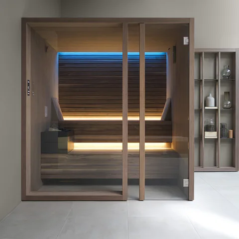Effegibi Yoku S Door Био-Сауна 202x180h214см, SX, цвет: черный орех