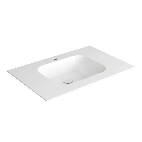 SIMAS WAVE Раковина на столешницу  80x50xh14,5 см, с 1 отв под смеситель,цвет белый