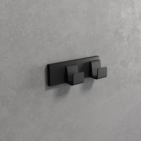 NOVELLINI FRAME Крючок 120х40 мм., двойной, цвет черный матовый