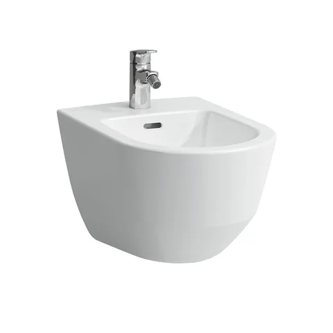 Laufen Pro Биде подвесное 53x36x33,5 см, с 1 отв. под смеситель,  без боковых отверстий для подвода воды, цвет: белый c покрытием LCC