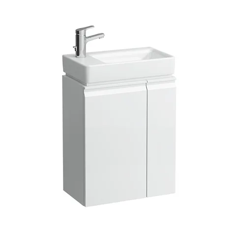 Laufen Pro База под раковину 8.1595.5, подвесная 47х27,5х60,5 см, петли слева, полки справа, 1 дверка, цвет белый матовый