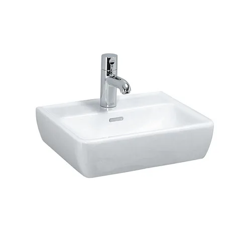 Laufen Pro Раковина мини 45х34х11,5 см,подвесная/накладная с 1отв., c переливом, цвет: белый
