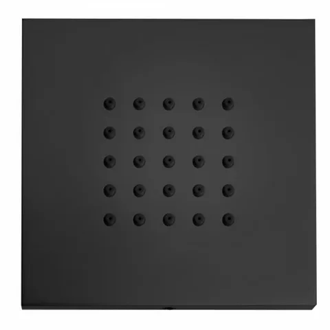 Bossini  Cubic Flat  Г/м настенная форсунка 10*10 см, цвет: черный матовый