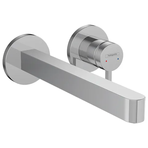 HANSGROHE FINORIS Смеситель для раковины настенный, однорычажный, излив 228 мм., внешняя часть, цвет хром