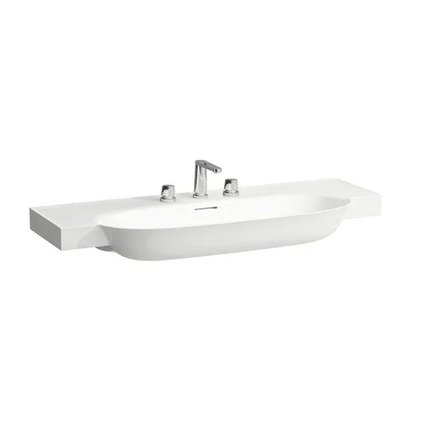 Laufen New Classic Раковина накладная овальная 1200х480х75 мм, с 3 отв под смеситель,с переливом, цвет белый