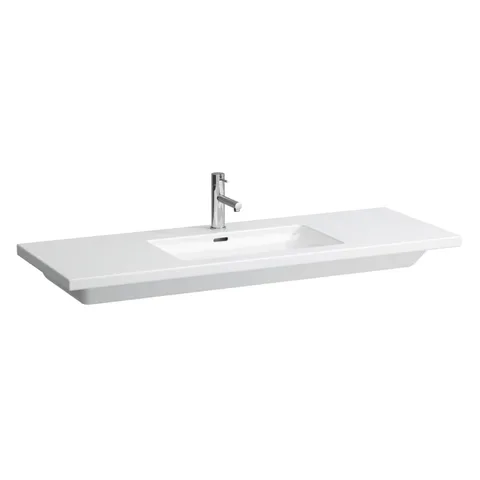 Laufen Living City Раковина-столешница Living square 130х48 см, подрезаемая, с 1отв. для смесителя, цвет белый