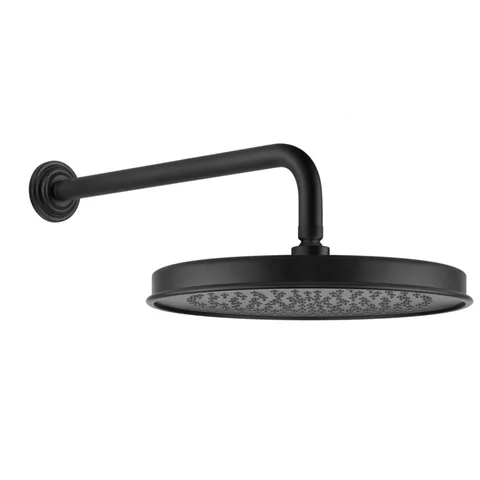 GESSI VENTI20 Верхний душ Ø328 мм., с настенным держателем 389 мм., цвет черный матовый