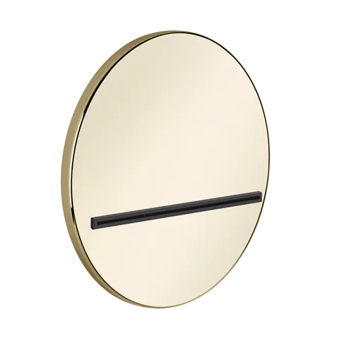 GESSI VENTI20 Излив настенный Ø207 мм., каскадный, цвет Brass PVD