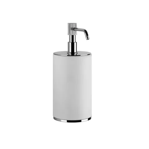 GESSI VENTI20 Дозатор для жидкого мыла настольный, цвет белый, фурнитура хром