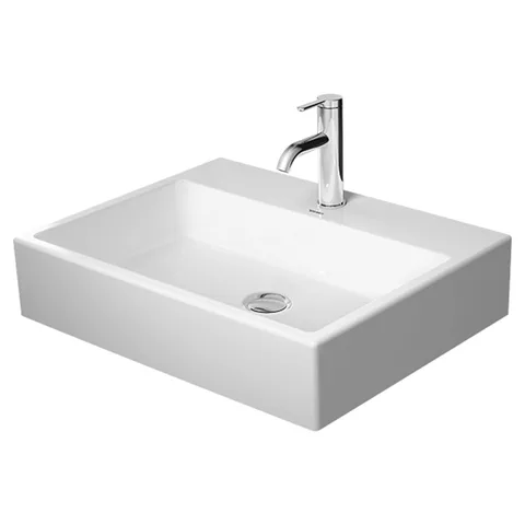 Duravit Vero Air Раковина 600мм, без перелива, с площадкой, с 1 отв. под смеситель, на столешницу, Цвет белый