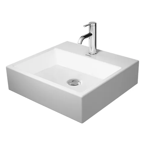 Duravit Vero Air Раковина 50cm,  без перелива, с площадкой,  с 1 отв. под смеситель, Цвет белый