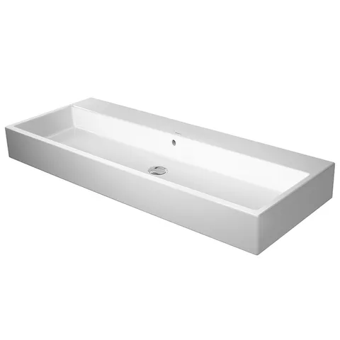 Duravit Vero Air Раковина 120 cm, с переливом, с площадкой, без отв. под смеситель, на столешницу, Цвет белый