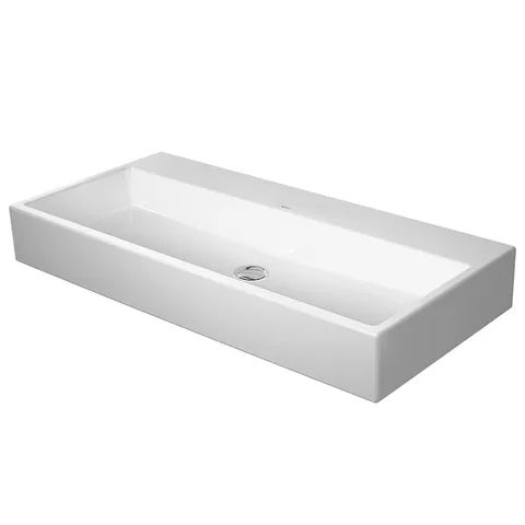 Duravit Vero Air Раковина 100cm, без перелива, с площадкой, без отв. под смеситель, на столешницу, Цвет белый