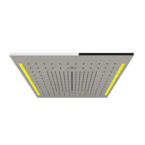 GESSI COLOUR Верхний душ 500х500 мм., встраиваемый в потолок, 3 режима, хромотерапия, внешняя часть, цвет Mirror Steel