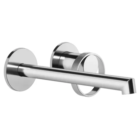 Gessi Anello Смеситель настенный, с изливом 194-214 мм, цвет хром (внешняя часть)