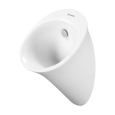 DURAVIT WHITE TULIP Писсуар 320х340 мм., без смывного края, с вытяжкой, подача воды сзади, сток горизонтальный, с "мушкой", цвет белый