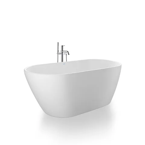 Duravit D-Neo Ванна из DuraSolid 1600х750хh600 мм , отдельностоящая,  со сливом (без перелива), без поручня, цвет белый