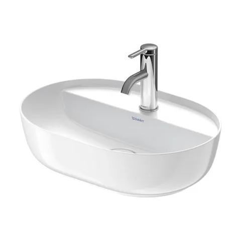 DURAVIT LUV Раковина 500х350 мм.,на столешницу, с 1 отв. для смесителя, с керамич крышкой, без перелива, цвет белый глянцевый (Спец.цена из наличия)
