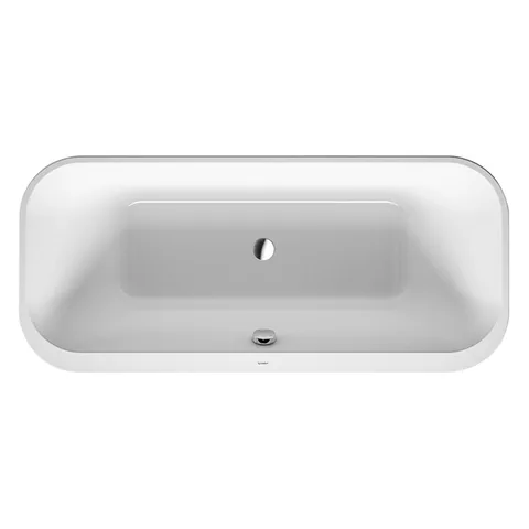 Duravit Happy D.2 Plus Ванна акриловая 1800х800мм, отдельностоящая, 2 наклона для спины, бесшовная акриловая  панель,рама,  цвет: белый