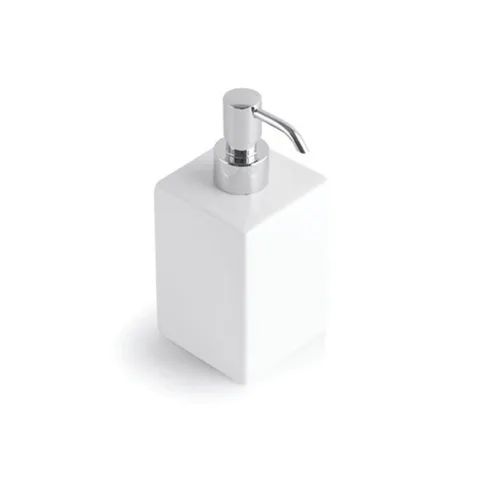 Bertocci Le Ceramiche Дозатор настольный 7,5хh18х7,5 см, цвет белая керамика/хром (акция из наличия)