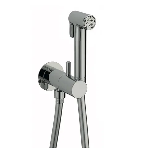 Cisal Shower Гигиен душ со шлангом 120 см,вывод с держателем и встр.смес. прогрессивный картридж,лейка латунь, цвет хром