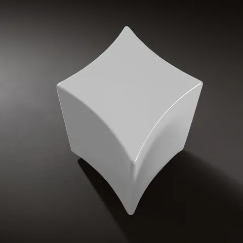Kerasan Artwork Столик декоративный на стальной основе "QUADRI", 55х45х41 см, цвет белый глянцевый