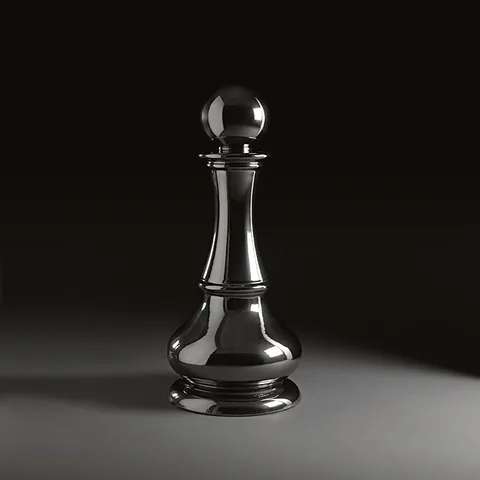 Kerasan Artwork Cтатуэтка декоративная Pedone, цвет платина  (срок по запросу)