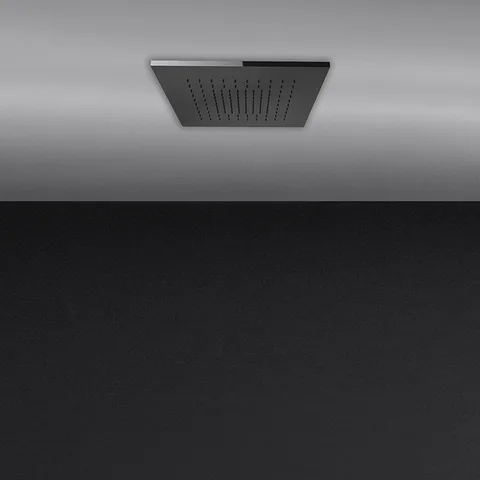 Gessi Minimali Встраиваемая в потолок душевая система 350х350 мм., с функцией тропический ливень, цвет Mirror Steel (без накладной панели 57871)