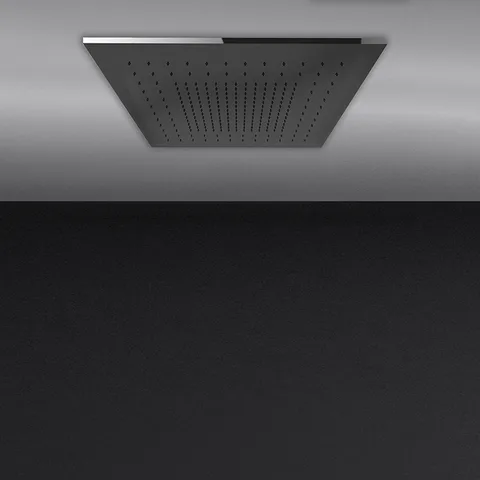 Gessi Minimalii Встраиваемая в потолок душевая система 500x500 с функцией ТРОПИЧЕСКИЙ ЛИВЕНЬ цвет Mirror Steel (без накладной панели 57012)