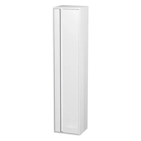Duravit Ketho Шкаф высокий 400х360х1800 мм., 1 дверца петли справа, 2 стеклянные полки, 1 деревянная полка, цвет белый глянцевый