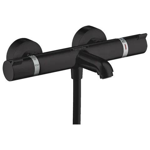 HANSGROHE ECOSTAT Смеситель для ванны настенный, термостатический, цвет черный матовый